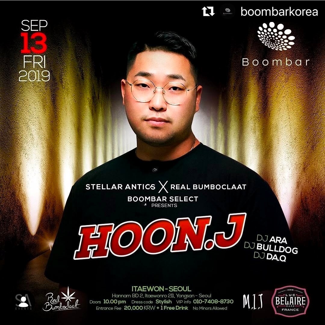 Boombar Select HOON.J 2019 이태원